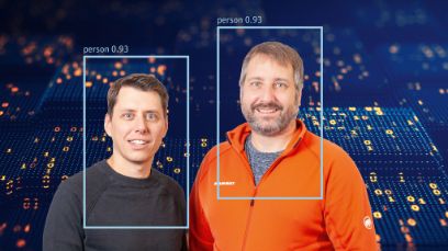 Von der KI als Mensch erkannt: Philippe Aebischer und Roger Robyr, Experten für smarte Technologien.