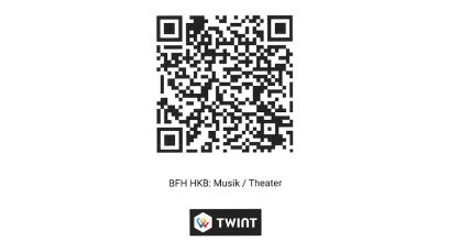 QR code Twint for donation scholarship fund
