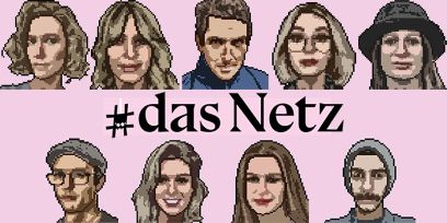 Verpixelte Darstellungen der Redaktionsmitglieder von «Das Netz» 