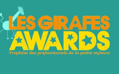 Logoabbildung des Les Girafes Awards in grün, gelb und orange
