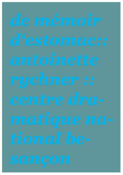 De mémoire d’estomac