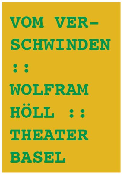 Vom Verschwinden, Wolfram Höll, 2015