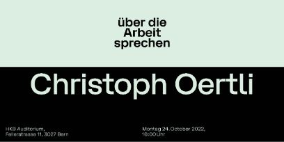 Hinweisbild auf den Vortrag «Über die Arbeit sprechen» von Christoph Oertli