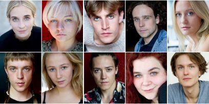 Verschiedene Gesichter von Schauspieler*innen in einer Kachel angeordnet. Insgesamt 8 Menschen abgebildet