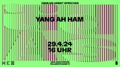Hinweisbild auf den Vortrag «Über die Arbeit sprechen» von Yang Ah Ham