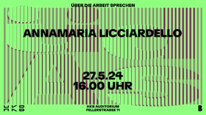 Hinweisbild auf den Vortrag «Über die Arbeit sprechen» von Annamaria Licciardello