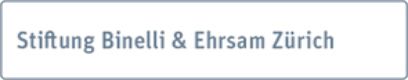 Logo Stiftung Binelli & Ehrsam Zürich
