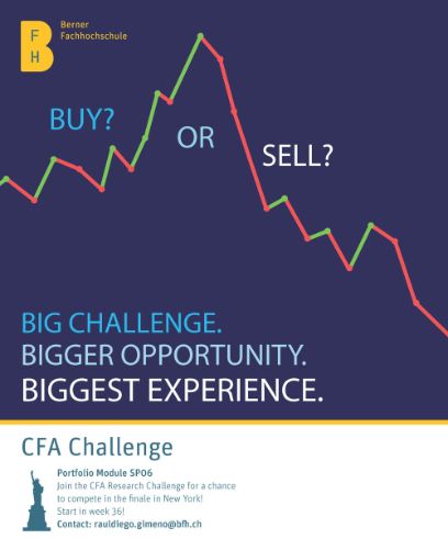 Plakat zur CFA Challenge