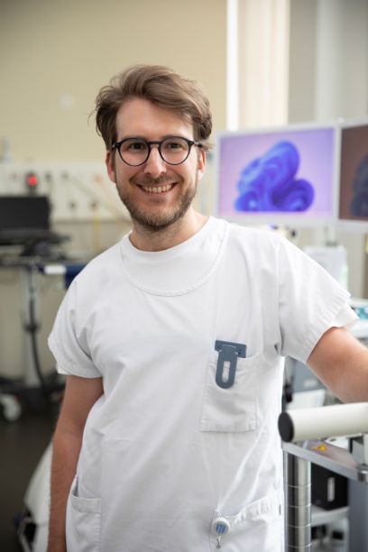 Thomas Vetsch arbeitet er an der Insel Gruppe.