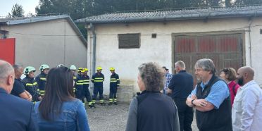 Discussion with fire fighters from Berovo, North Macedonia, September 2023